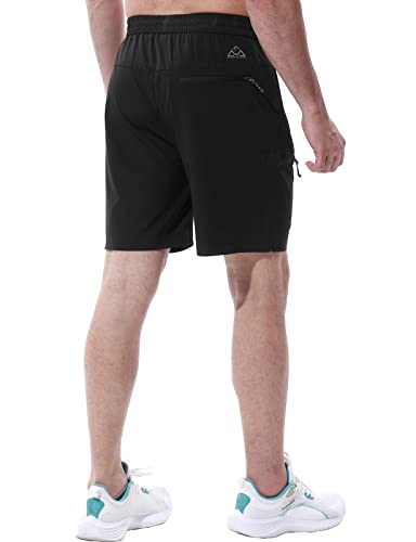 Rdruko Men's Work Hiking Shorts Lightweight Quick Dry Outdoor Cargo Shorts With Pockets(Black, Us Xxl) #TOP3