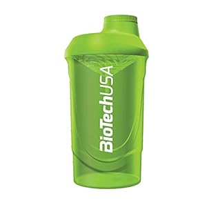 BioTechUSA Wave Shaker | Shaker Bottle | 100% Leak Proof | Enhanced Blending | Durable & Safe | Easy to Use & Clean, 600 ml, Green