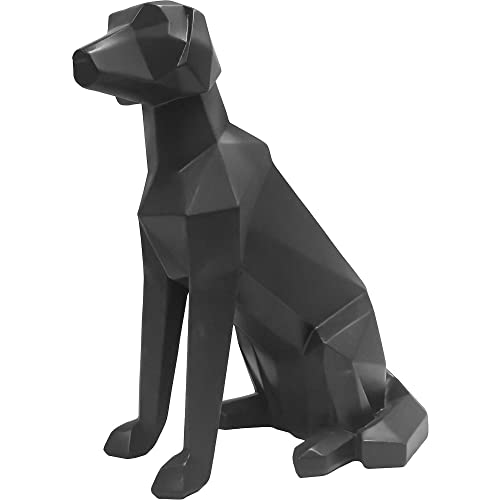 PT Present Time - Estatua de Perro Negro Sentado Origami