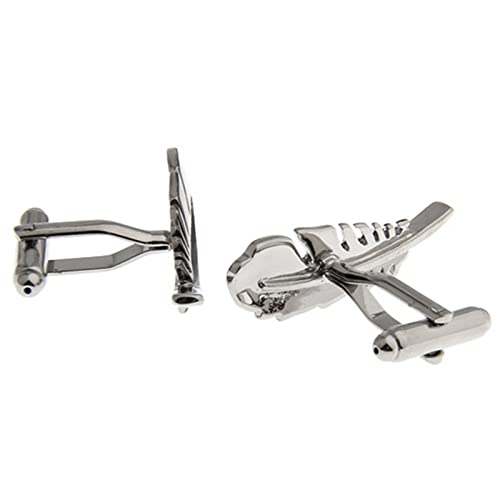 Mancuernillas para hombre, negras, pluma personalizadas miniatura 3