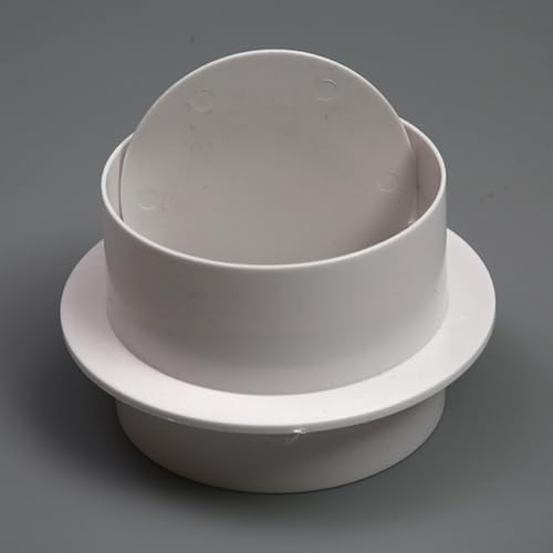 Zilimontt ABS Ventilation Pipe Check Valve for Air Duct Control and Exhaust Fan Systems with 80mm to 200mm Size Options(110MM)