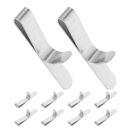 HOMSFOU 10 Stück Edelstahl Tortenringclips Verstellbar für...