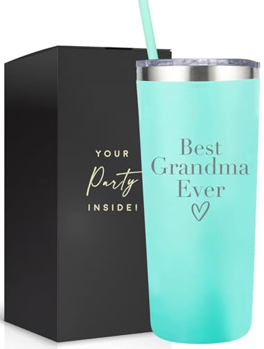 Your Dream Party Shop Best Grandma Gifts Tumbler - Stainless Steel 22 Oz Mint Green Best Grandma...