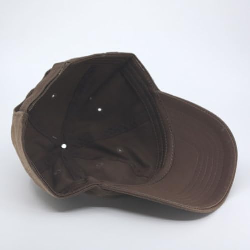 Image of Classic Washed Cotton Baseball Cap - Vintage Adjustable Dad Hat, Curved Bill for Men Women, Outdoor Everyday Wear