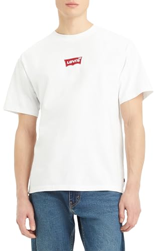 Levi's Men's Vintage Fit Graphic Tee T-Shirt, Lse_Batwing Badge Wh, L