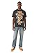 True Religion Men's MFG Tiger Vintage Tee – Graphic Crewneck T-Shirt- Jet Black, XL