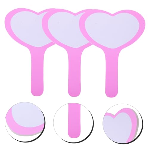3Pcs Pizarras Borrables con Forma de Corazón Blanco para Juegos miniatura 3