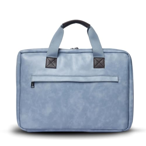 Image of VISMIINTREND Laptop Briefcase Messenger Shoulder Office Hand Bags for Men Women | Fits 13 inch /14 inch /15.6 Inch Laptops, Macbook | Vegan Leather | Corporate Gifts