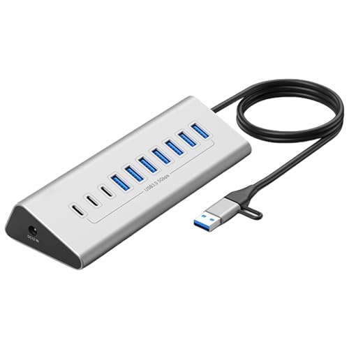 Hub USB C anti-déconnexion station d'accueil en aluminium pour ordinateur et PC
