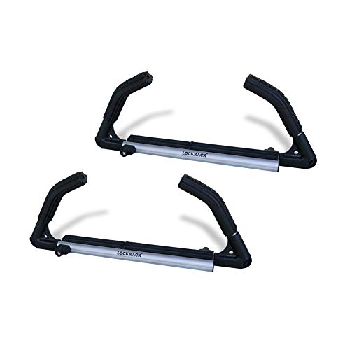 Lockrack Single Stand Up Paddle Board Kayak Canoe Water Sport Watercraft SUP Taxi Locking Carrier Rack Set