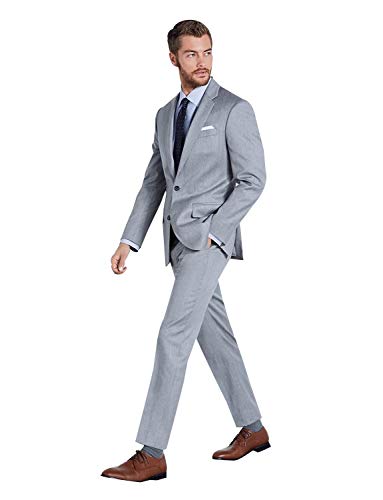 Costume Slim Hommes 2 Pièces : Veste Deux Boutons et Pantalon de Smoking Noir
