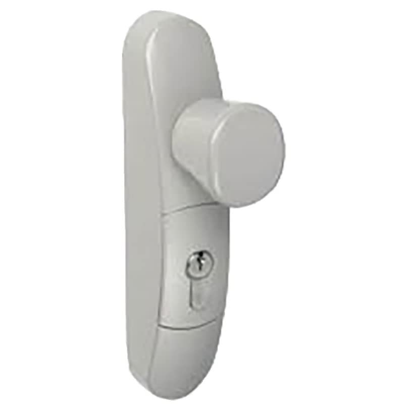 JPM Ensemble extérieur anti-panique Bouton rotatif 1/2 profilé européen Blanc
