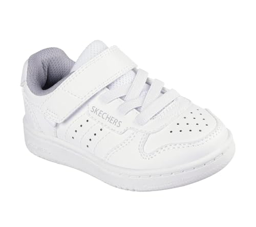 Skechers Boy's Quick Street Bungee Kids Trainers, White, 3 UK