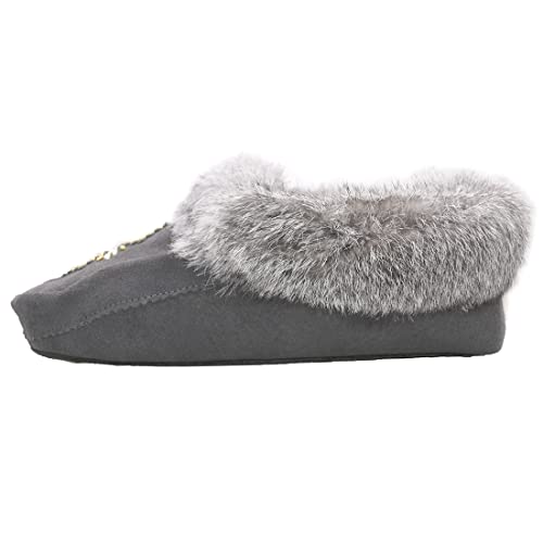 Native dechic Slippers Unisex Canadian-Made Moccasins Leather Slippers for Women Luxury Slippers Real Fur Slippers3