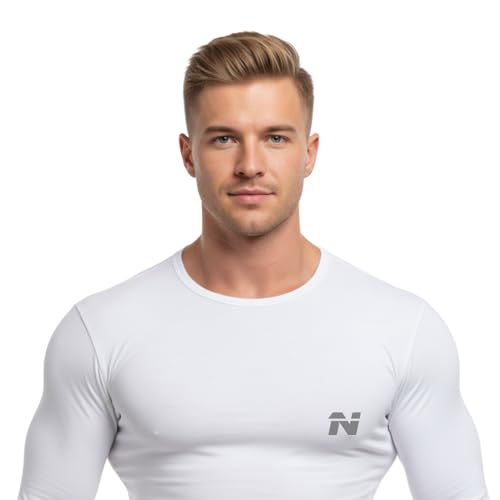 Image of NINQ Half Sleeve Compression T-Shirt - Men's Athletic & Sports Tights for Fitness