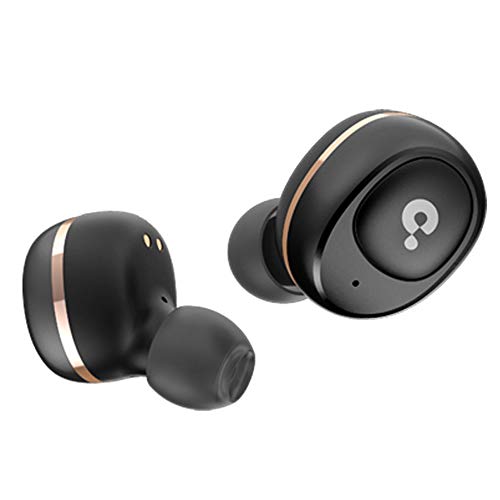 Bluetooth Headset 5.0, in-Ear-Noise-Cancelling-Kopfhörer, Stereo-Sport-Kopfhörer, mit Tragbaren Aluminium-Ladebox,Black