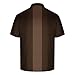 Polos Shirts for Men Vintage Striped Golf Bowling Casual Polos Tee Pullover Men Outdoor Athletic T-Shirts Plus Size Brown