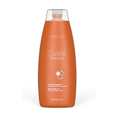 Swell Shampoo for Hair Growth & Less Shedding - Infused with Botanicals and Tri Peptide Complex + Copper for Strong and Thick Hair Cover