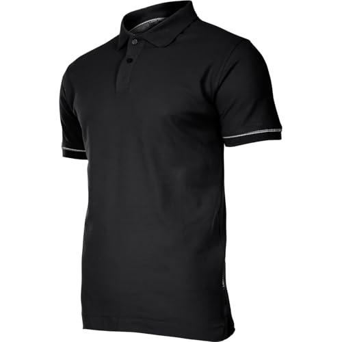 KOSZULKA POLO, 220G/M2, CZARNA, "S", CE, LAHTI