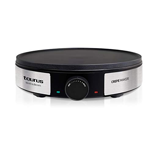 Taurus FC1200X Crepiera, 1200 W, Alluminio, Nero