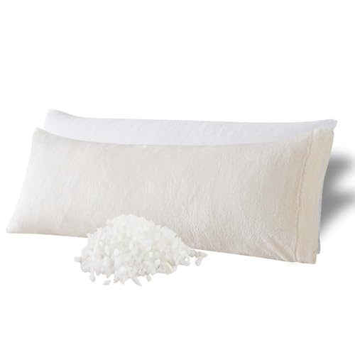 WhatsBedding Memory Foam Body Pillow with Plush Fuzzy Cover, Full Body Pillow for Adults, Long Pillow for Sleeping, Soft Pillow Fluffy Supportive