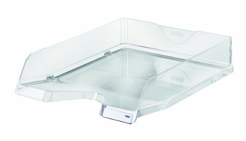HAN Briefablage Viva, 5 STÜCK, stilvolle Elegante Design-Briefablage in Premium-Qualität. DINA4/C4, mit Beschriftungsclips, 10275-23, transparent-glasklar