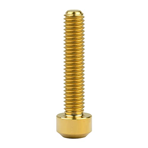 Image of Titanium Torx Square Head M6 x 10 15 20 25 30 35 40 45 50 60 65 70 80mm Screw Pack of 5 (Gold, M6x30mm)