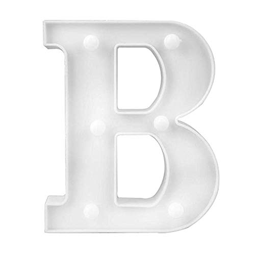 LED Deco Letters - 22 Cm A-Z - Con Luz Cálida - Lámpara Iluminada Soporte La Boda De Letras Palabra De Amor Casa De La Batería Lechtdeko Alfabeto Sí El Amor De