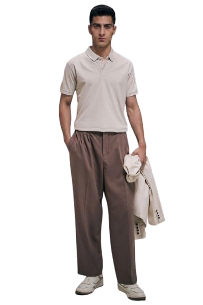 maxzone Men’s Solid Brown Polo T-Shirt | Premium Cotton Blend Half Sleeve Collar Neck Polo Tee | Regular Fit Casual & Smart Wear Stylish T-Shirt for Men-picture-45