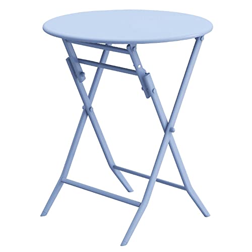 Mesa plegable para patio, mesa de centro redonda/cuadrada para uso en interiores y exteriores, diseño versátil para jardín, bistró, patio, perfecta para cualquier espacio