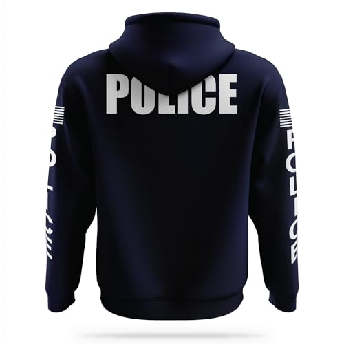 POLICE Performance Hoodie | USA Patriotic Apparel | 100% Polyester for Odor Free, Moisture-Wicking Quick Dry Comfort.2