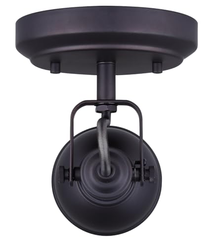 Image of CANARM ICW622A01ORB10 LTD Polo 1 Light Ceiling /Wall, Oil Rubbed Bronze with Adjustable Head , Oil-rubbed Bronze