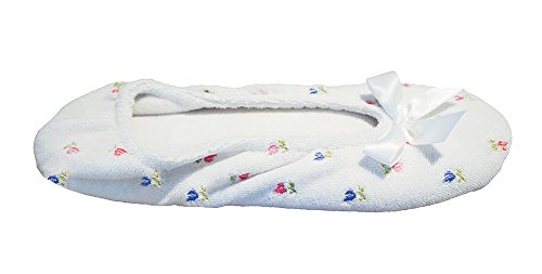 Image of isotoner Women's Embroidered Terry Ballerina Slippers