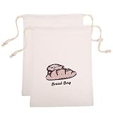 ELAYARD 2 pièces Lot Lin Réutilisables Sacs Alimentaires Étanches pour Conservation Du ...