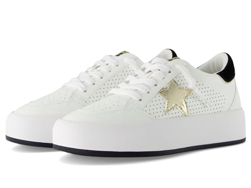 VINTAGE HAVANA Womens Ream Metallic Platform Sneakers Shoes Casual - White