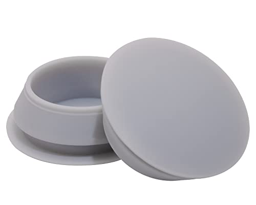 Image of ONLYKXY 5 Pcs Silicone Round Snap in Type Locking Furniture Hole Plugs Button Protective Cover Cap Head (Grey) (25MM(0.98inch))
