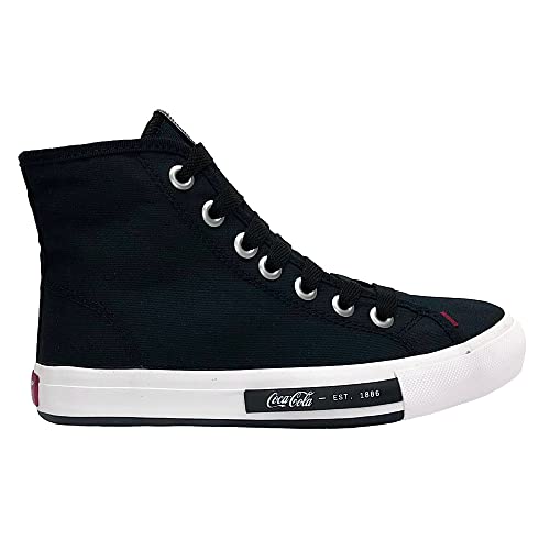 Tênis Coca-Cola Shoes Daytona Hi Feminino, Black, 35