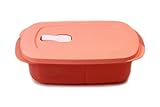 Tupperware Mikrowelle CrystalWave 1 L lachs mit Abtrennung Mikro Micro Crystal Wave Plus Fix