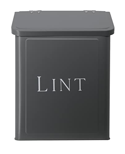 Magnetic Lint Bin, 2.5L Capacity, Stormy Gray, Wall Mounted, Satisfaction Guarantee