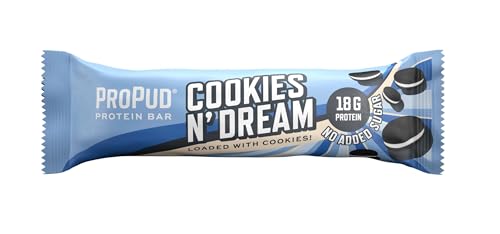 ProPud Protein Bar Cookies N' Dream 12x55g CASE - High Protein, No Added Sugar, Great Taste - Protein Bar with No Added Sugar