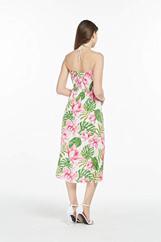 Image of Women's Hawaiian Luau Halter Dress in Signature Prints