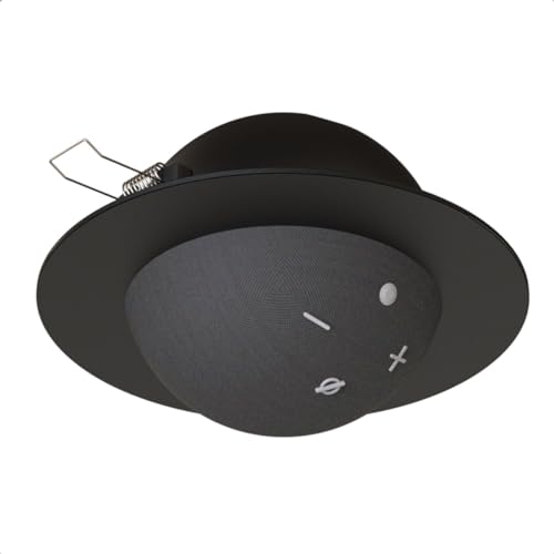 Suporte Redondo De Embutir Teto Compatível Com Alexa Echo Dot 4 E...