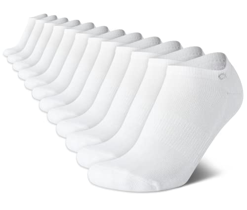 Image of Calvin Klein Womens No Show Socks - 12 Pack Breathable Lightweight Athletic Low Cut Running Socks for Women
