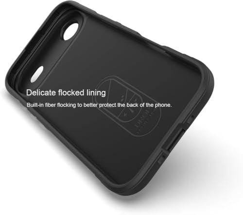 Image of ShieldTech AirGuard Series Back Cover Case for Apple iPhone Air | Microfiber Lining | Airbag Cushion Drop Protection | Shockproof Silicone Back Cover Case | Anti Slip Grip - Black for iPhone Air