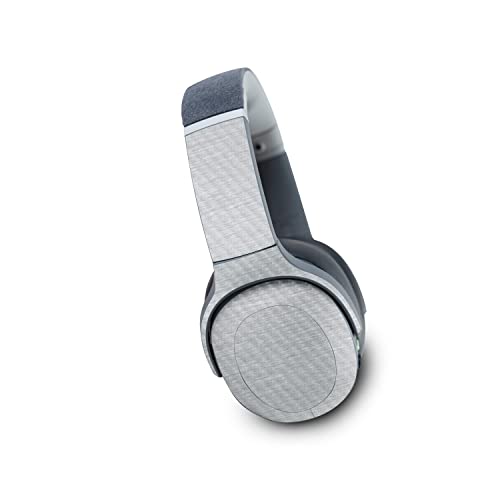 Image of MightySkins Carbon Fiber Skin Compatible with Skullcandy Crusher Evo Wireless - Brushed Aluminium | Protective, Durable Textured Carbon Fiber Finish | Easy to Apply