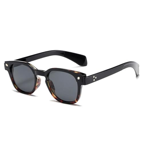 Lunettes de soleil rétro punk rivets verres dégradés protection UV400 mixtes