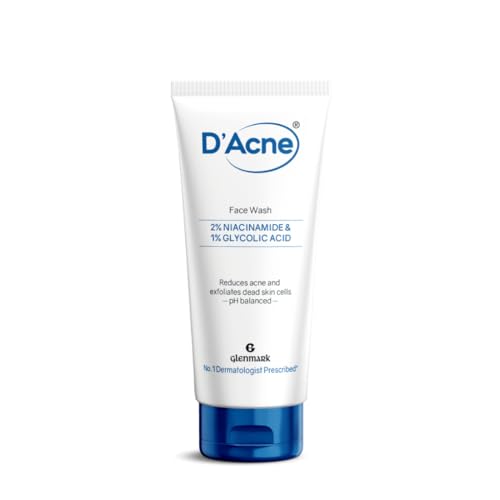D’Acne Soft Face Wash | 2% Niacinamide & 1% Glycolic Acid| Visibly reduces acne in 10 days | Gentle everyday cleanser |Suitable For Sensitive, Oily & 
