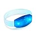 FlashingBlinkyLights Light Up Blue Galaxy Glow LED Wrist Band Bracelets (12 Pack)