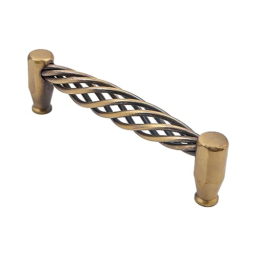 ZONADAH Set of 4 Traditional Drawer Cabinet Handle, Hole Distance 128mm, Metal Bird Cage Furniture Door Pull Handles - Image 3