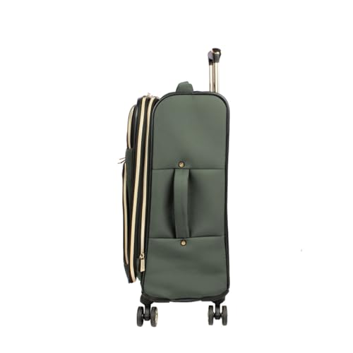 Image of Kenneth Cole REACTION Chelsea Chevron Quilted Luggage, Olive, 20-Inch Carry On